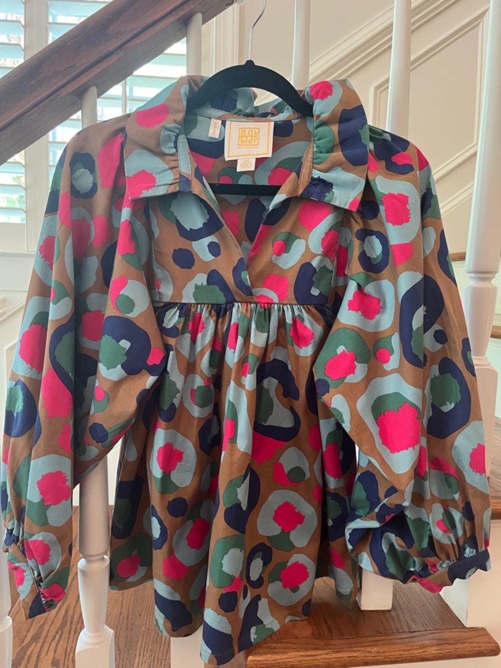 Emily McCarthy Poppy Leopard Print - Pink, Teal, Navy, Olive